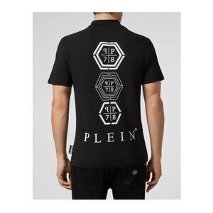 Philipp Plein slim fit polo shirt SS hexagonal, Size UA 3XL/US XL